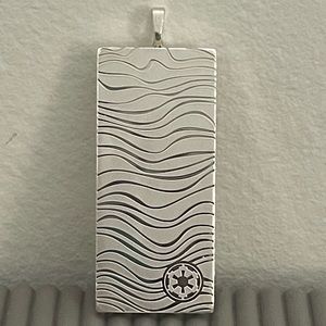 New Beskar bar pendant necklace Silver 1oz Star Wars Mandalorian Andor imperial